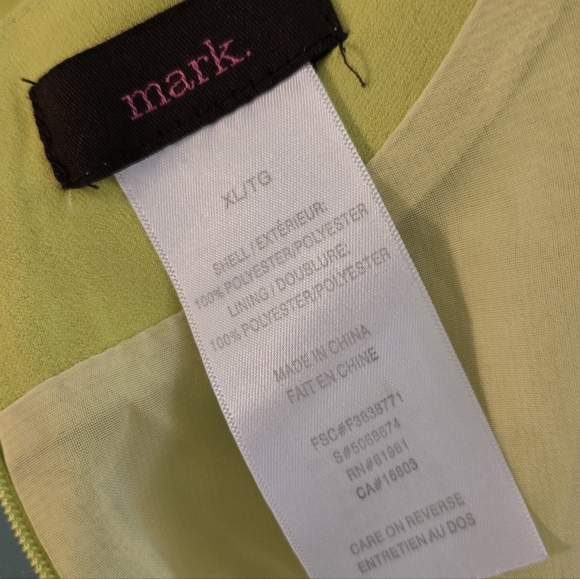 Mark Women's Bright Yellow-Green Dress - Picture 3 of 4